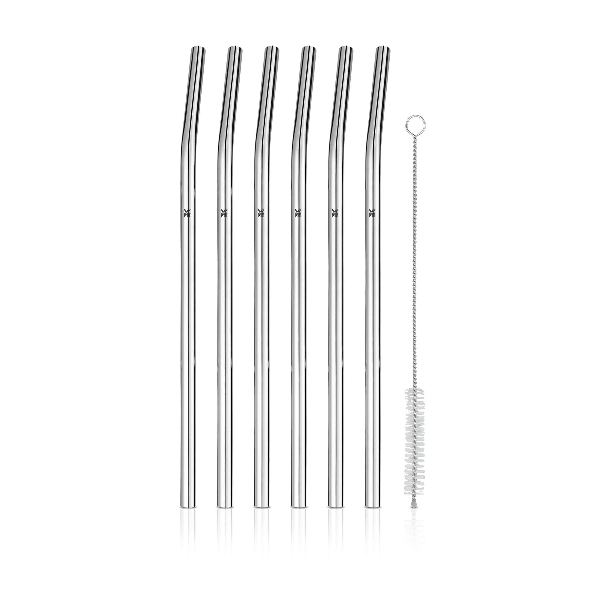 BaricTrinkhalm-Set aus Cromargan®, 24 cm, 6-teilig plus Reinigungsbürste
