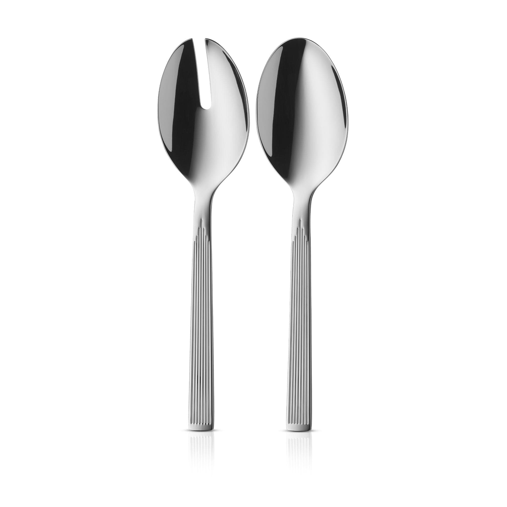 Art Deco Salatbesteck, 2-teilig