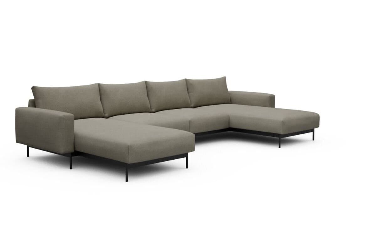 Tenksom Arthon Sofa mit Doppel-Chaiselongues 765 Oat - Cura PK5 2-Sitzer + Doppellounger - Breite 365 cm (B4)